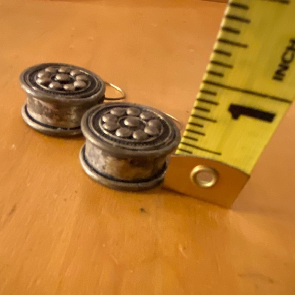 Unique Tribal Gauge Earrings Silver Handmade - Picture 10 of 10